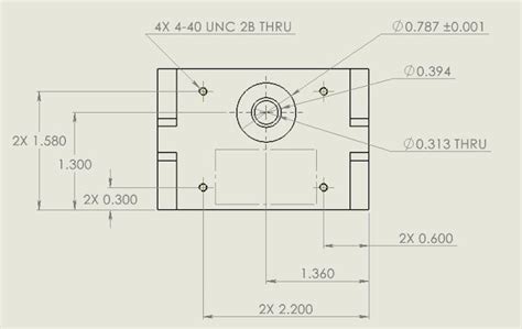 xometry 2d drawing example